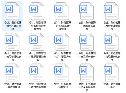 企業(yè)財(cái)務(wù)管理Excel表格大全 必備工具全覆蓋，管理效率一鍵提升！